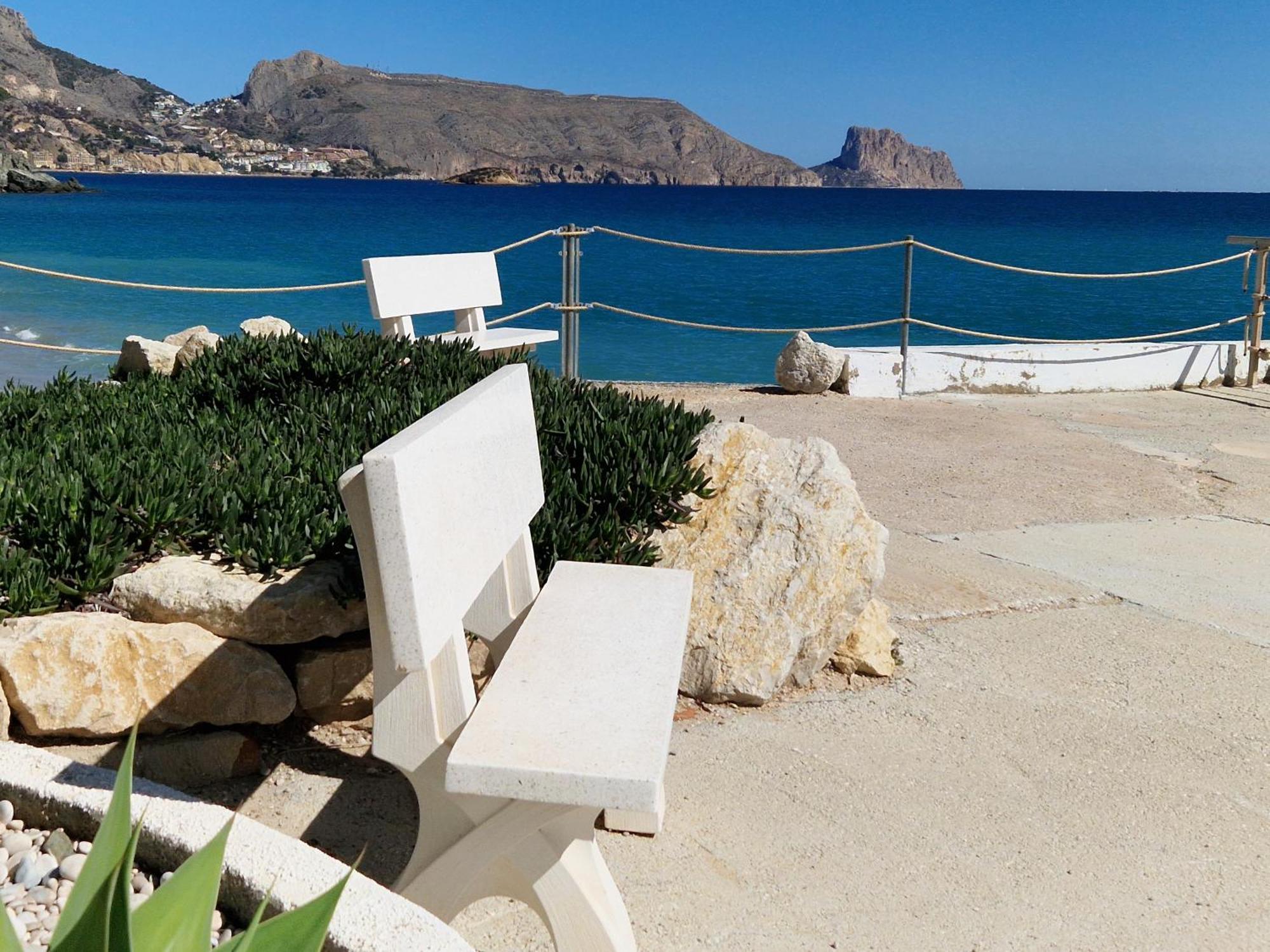Azul - Estudio Con Vistas Al Mar, Piscina Y Acceso Directo A La Playa By Redi Altea Bagian luar foto